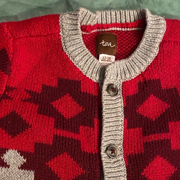 Tea Collection Fair Isle Sweater Romper Set - Picture 4 of 5